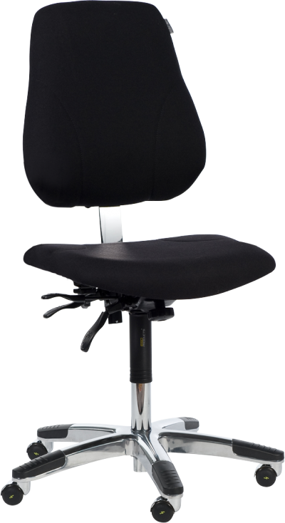 5000 ESD Standard Synchro Mechanism Chair Black Leather K07 ESD